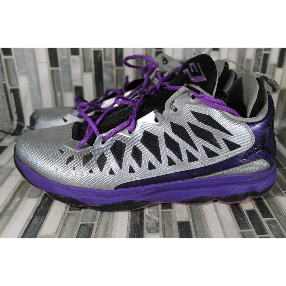 Nike Air‎ Jordan Chris Paul VI 6, 535807-005, Silver Purple Black, Mens Size 12